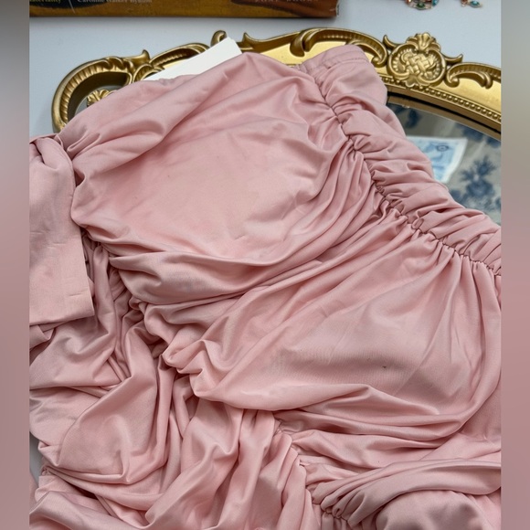 🆕 ZIMMERMANN 🧿 NWT August Drape Bow 1PC Bathing Suit - Dusty Pink Sz 1 US 4/6 - Picture 15 of 16